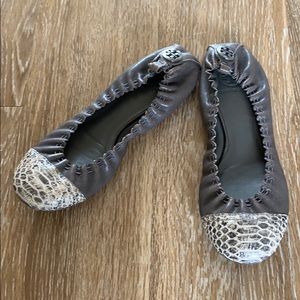 Tory Burch Snakeskin toe Ballet Flat